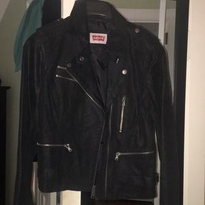 Leather/ suede feel Bomber jacket